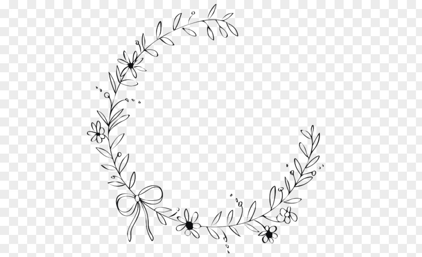 Embroidery Floral Design Wreath Needlepoint PNG