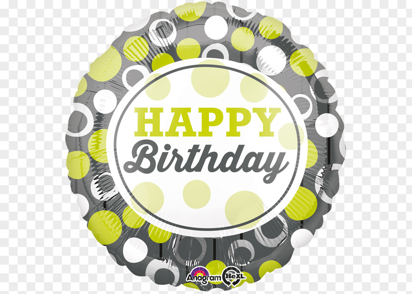 Happy Birthday Silver Toy Balloon To You Party PNG