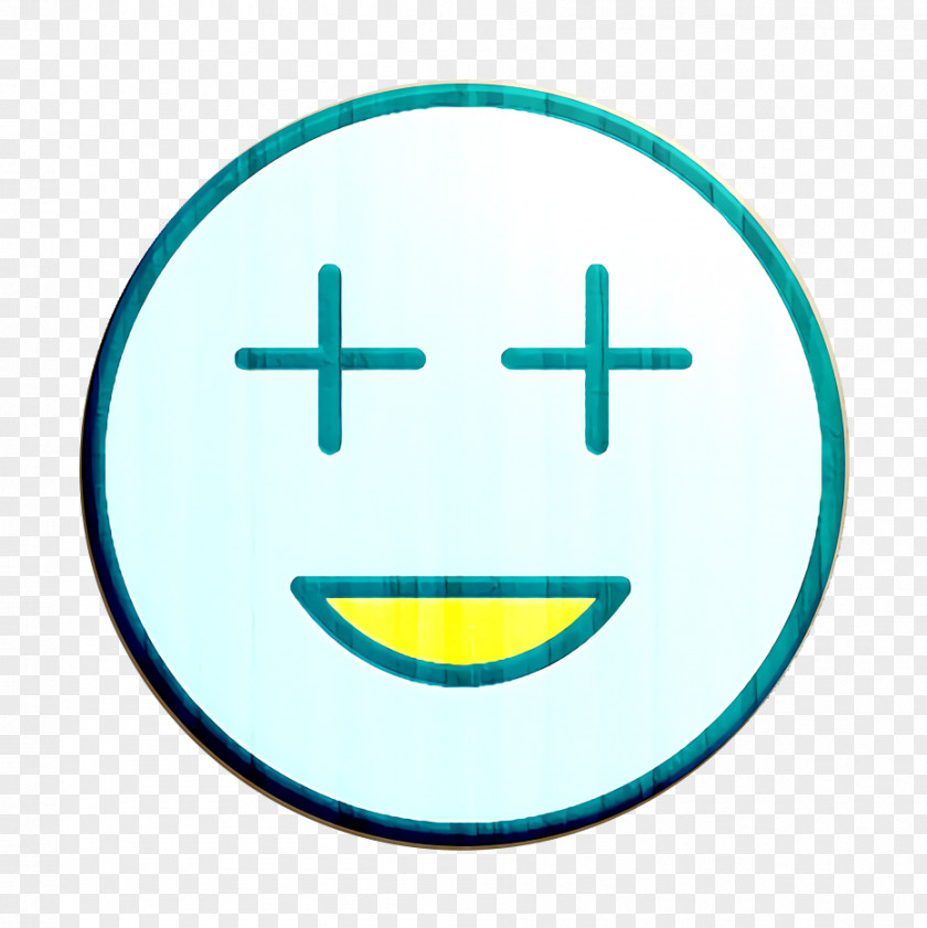 Turquoise Text Emoticon Face Icon Positive PNG