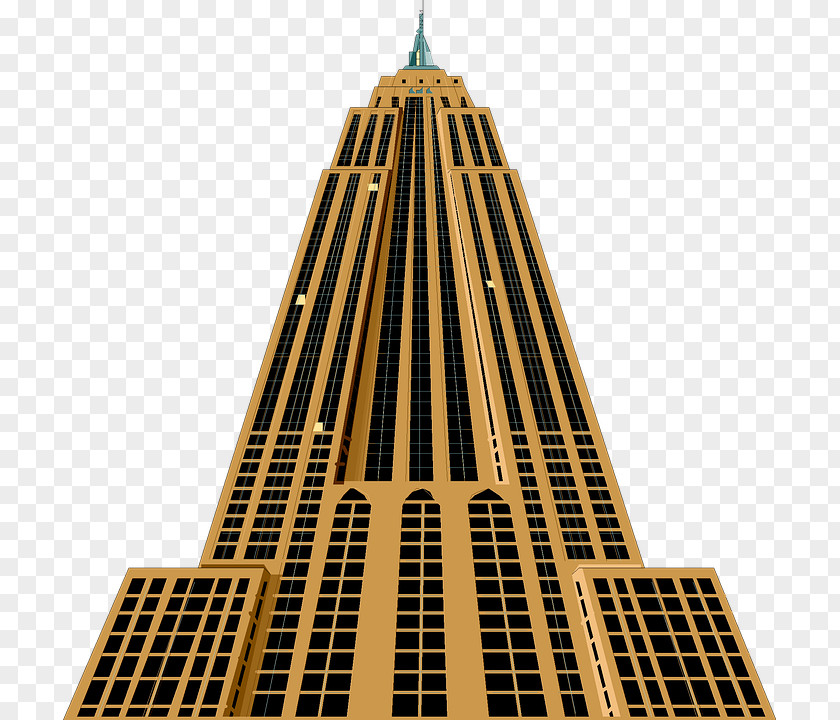 Building Empire State Chrysler Clip Art Vector Graphics Image PNG