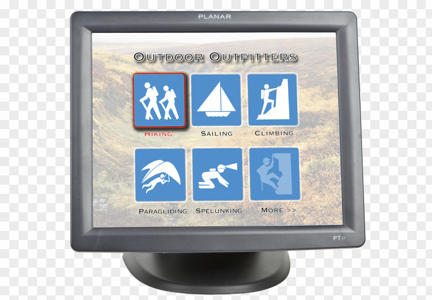 Computer Monitors Planar Systems Touchscreen Liquid-crystal Display LED-backlit LCD PNG