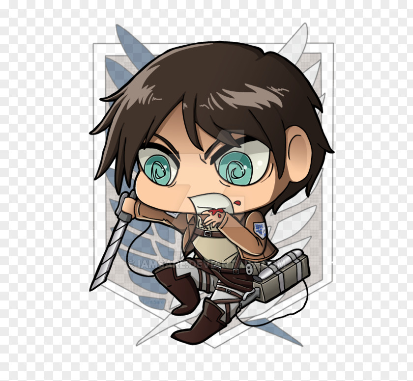 Eren Yeager Attack On Titan Character PNG