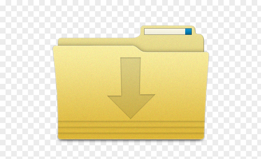 Folders Downloads Folder Yellow PNG