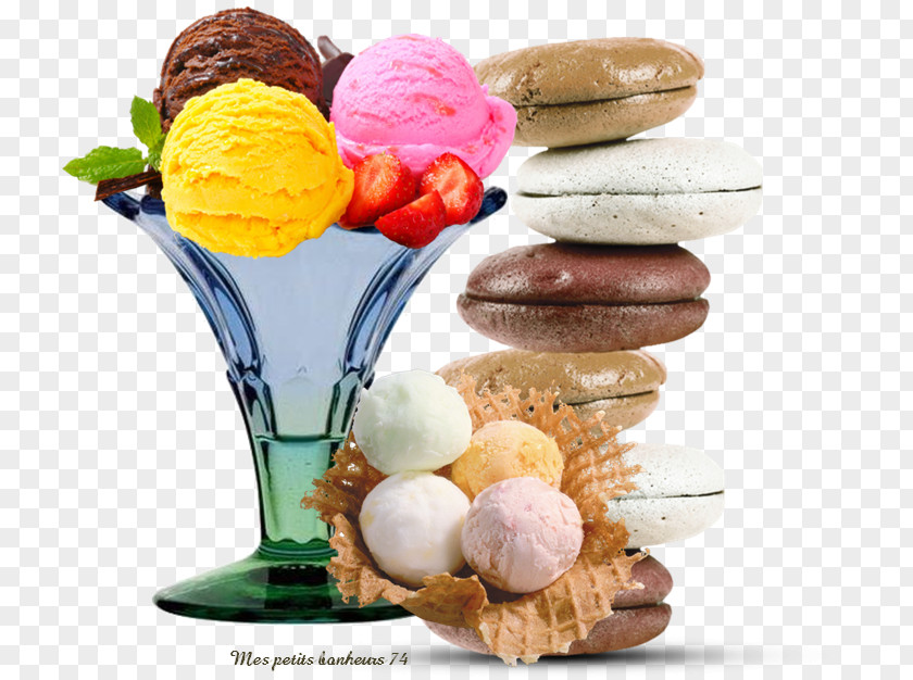 Ice Cream Macaroon Macaron Food Dessert PNG