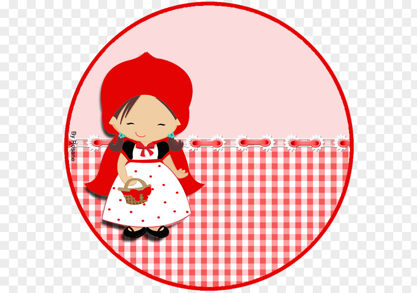 Paper Little Red Riding Hood Label Printing Adhesive PNG