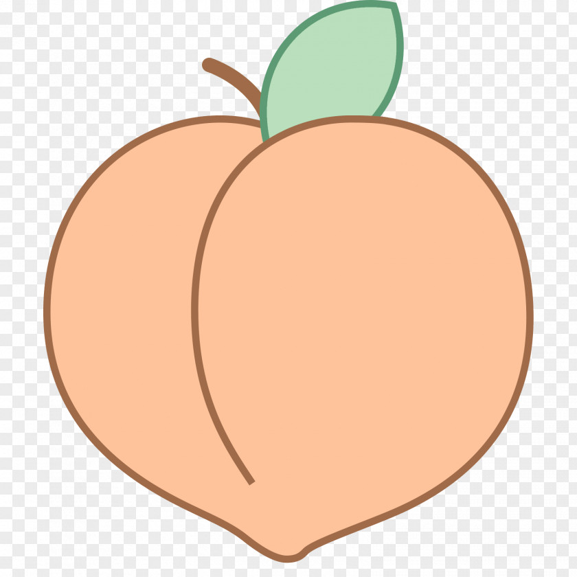 Peach Food Emoji Clip Art PNG