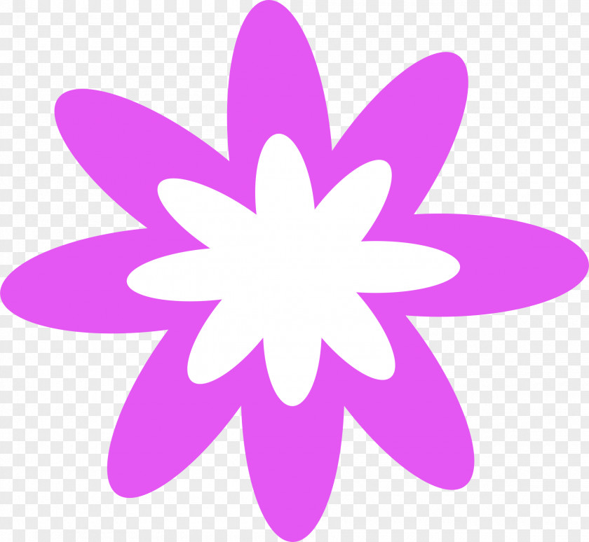 Purple Flower Orange Clip Art PNG