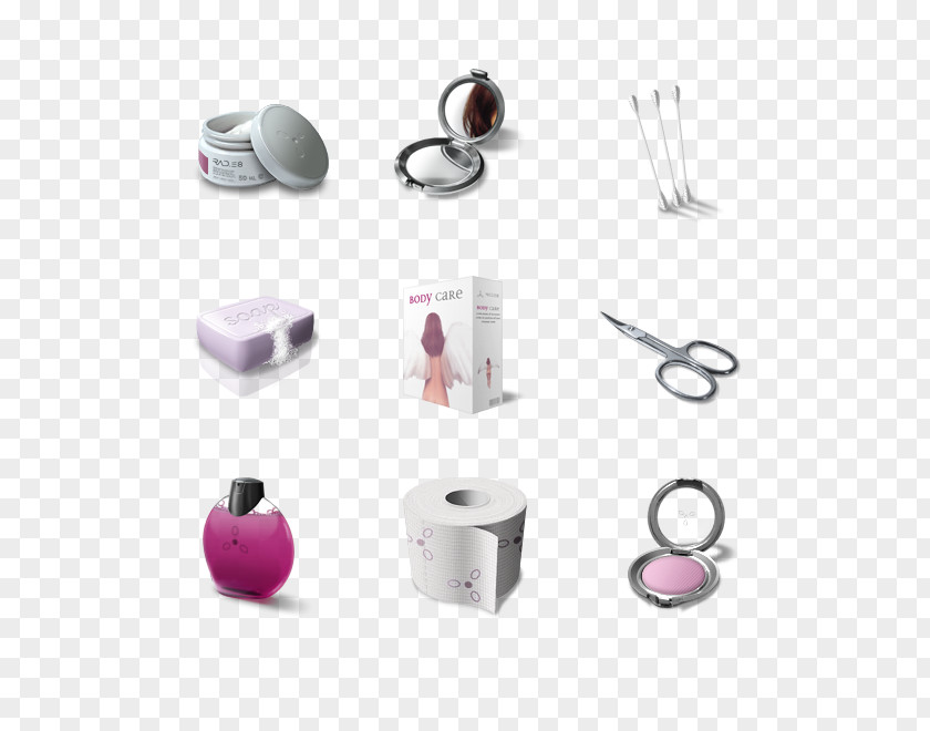 Beauty Makeup Collection Paper Cosmetics Icon PNG