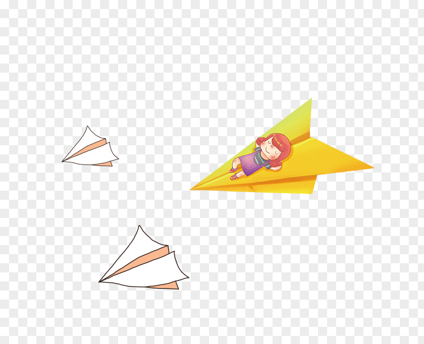 Cartoon Airplane Paper Clip Art PNG