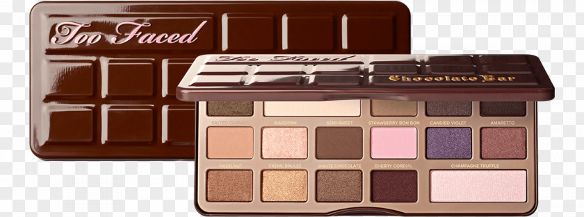 Chocolate Too Faced Bar Viseart Eye Shadow Palette Cosmetics PNG