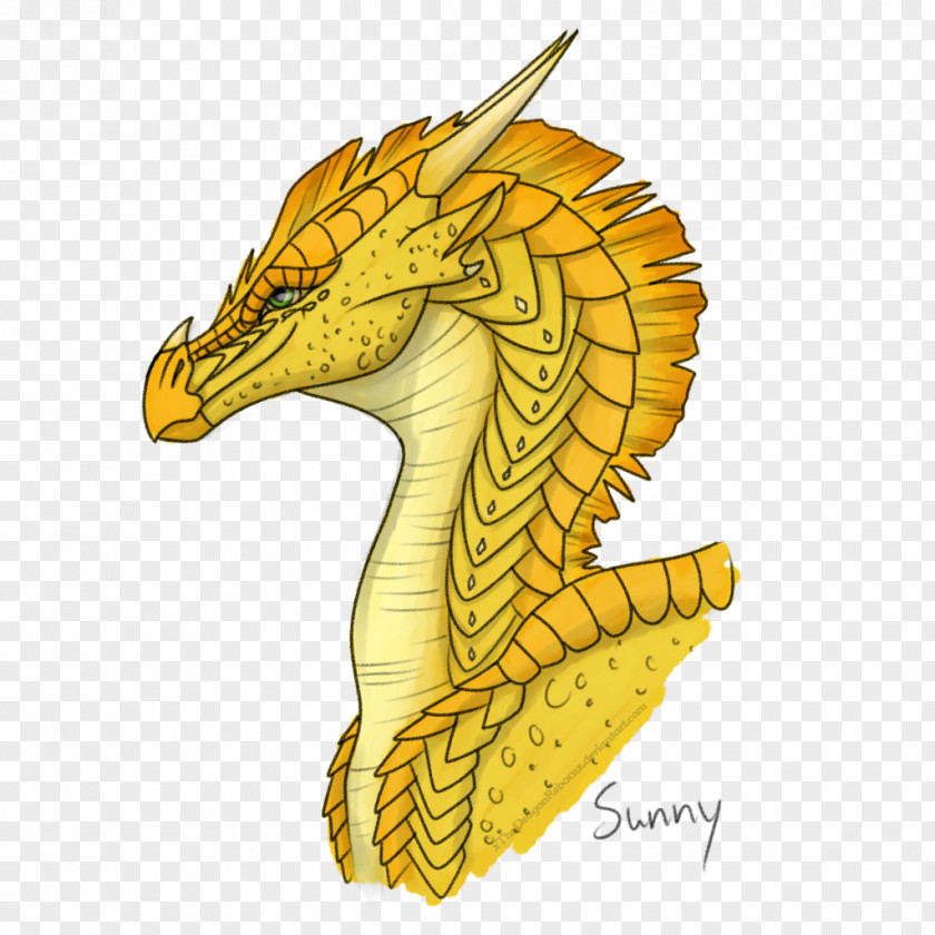 Dragon Wings Of Fire Seahorse Fan Art Drawing PNG
