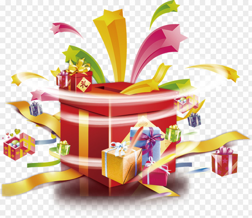 Gifts, Gift Boxes, Taobao Material Promotion PNG