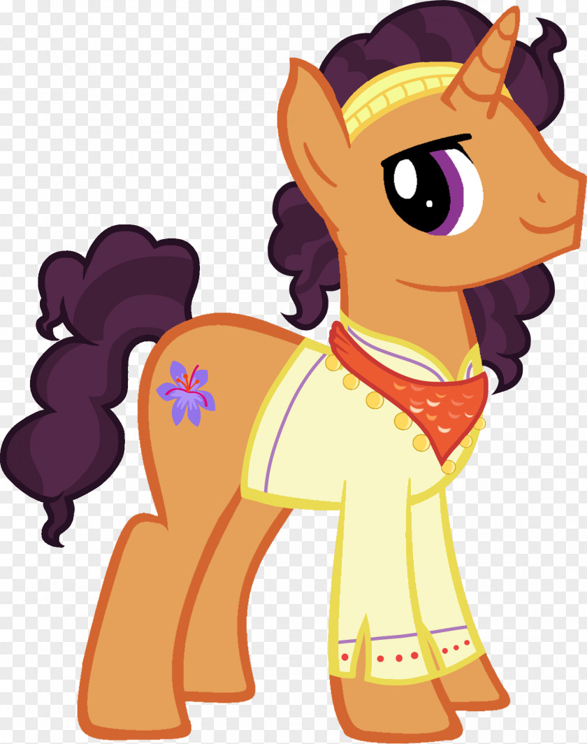 Saffron Horse Pony Art PNG