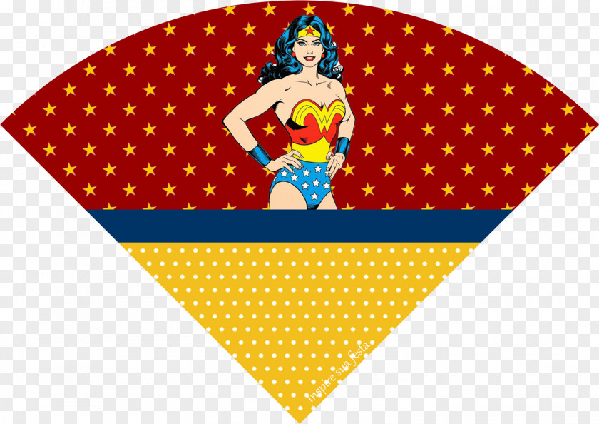 Wonder Woman Diana Prince Paper Cone Party Snack PNG
