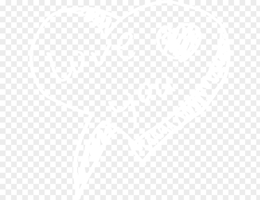 Chalk Painted Love White Black Pattern PNG