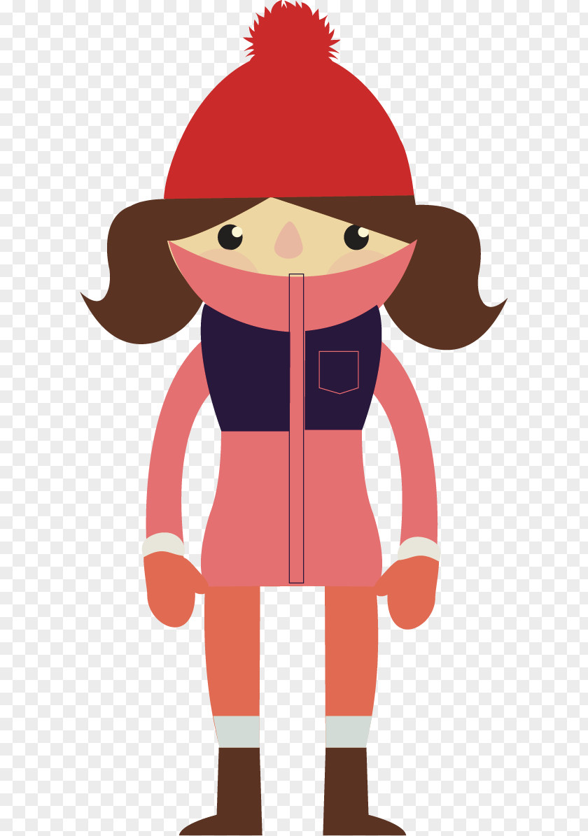 Children's Padded Winter Clothing PNG