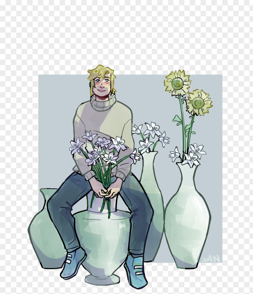 Flowers Shading Floral Design Human Behavior Green Flowerpot PNG