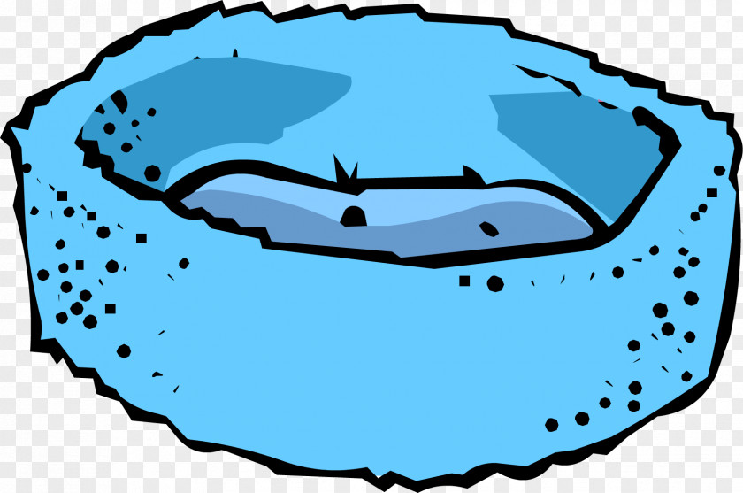 Igloo Club Penguin Bedding Blue PNG