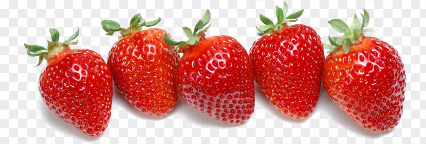 Strawberry Fruit In A Row Juice Organic Food PNG