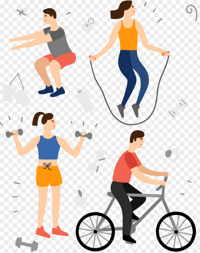 Balance Unicycle Bicycle Cartoon PNG