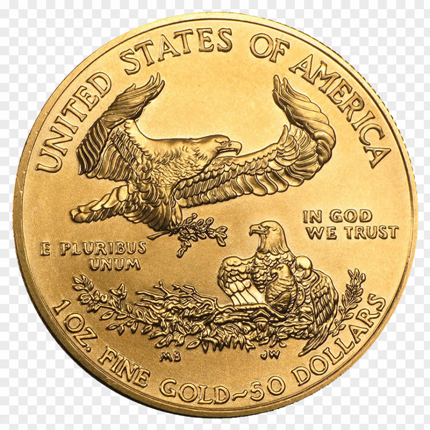 Eagle American Gold Bullion Coin Uncirculated PNG