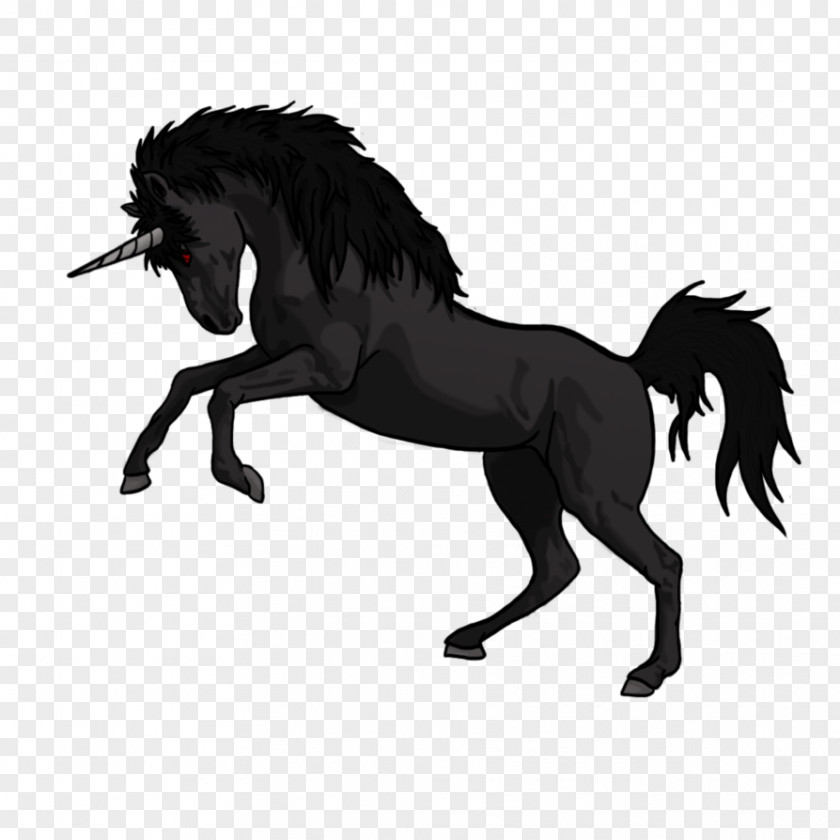 Unicorn The Black Weirdoville PNG