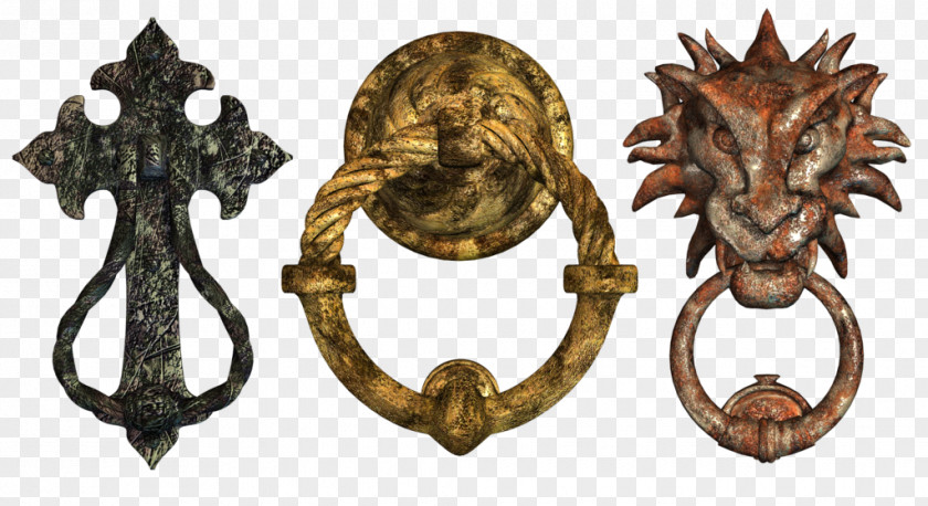 Brass Door Knockers Handle Art PNG