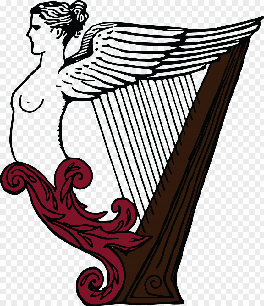 Harp Celtic String Instruments Musical Clip Art PNG