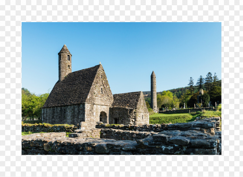 Kevin Of Glendalough Wicklow Mountains Monastic Settlement Photography 6th Century PNG
