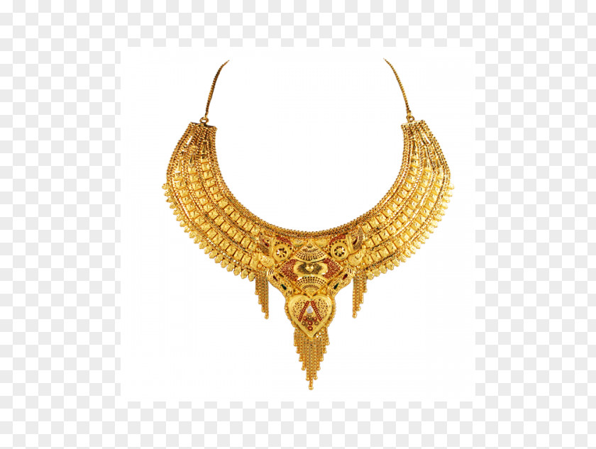 Necklace Earring Gold Amber PNG