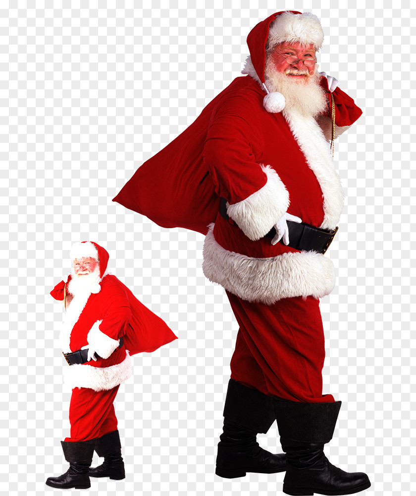 Santa Claus Carrying A Gift Mrs. Père Noël Christmas PNG