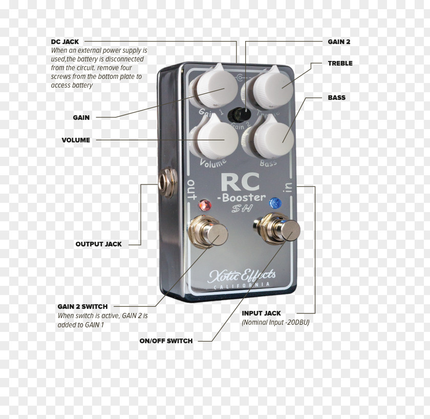 Guitar Audio Xotic RC Booster Guitarist Effects Processors & Pedals Jazz Fusion PNG