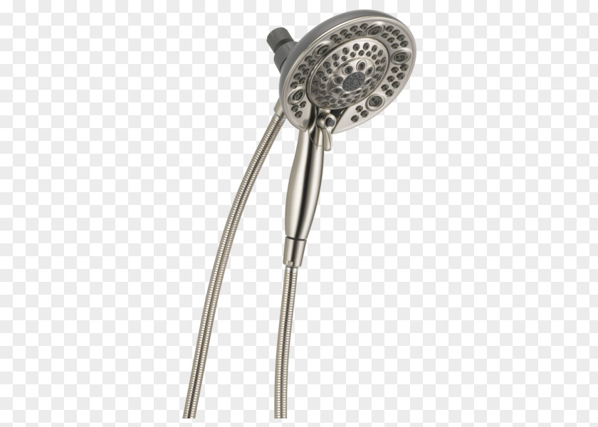Shower Head Brushed Metal Tap Nickel Bathroom PNG