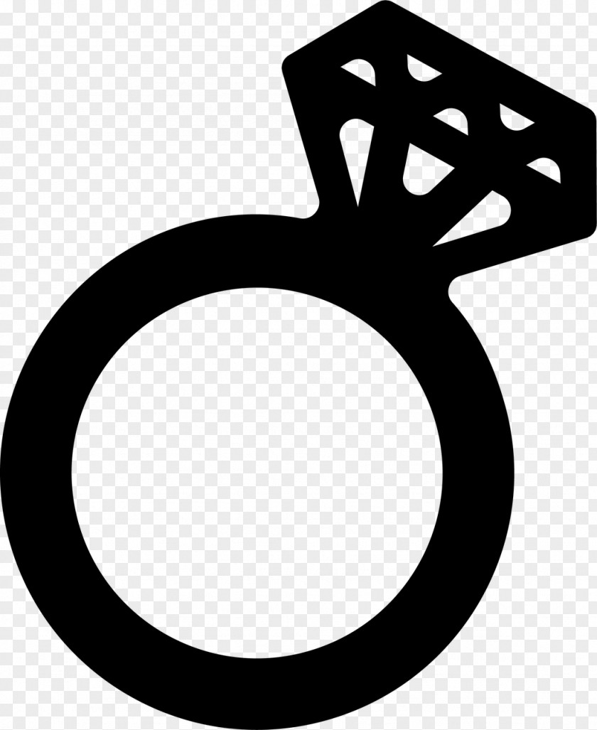 Blackandwhite Symbol Wedding Engagement PNG