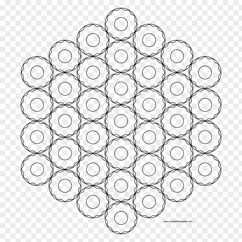 Extremely Simple Mandala Coloring Book Circle Font PNG
