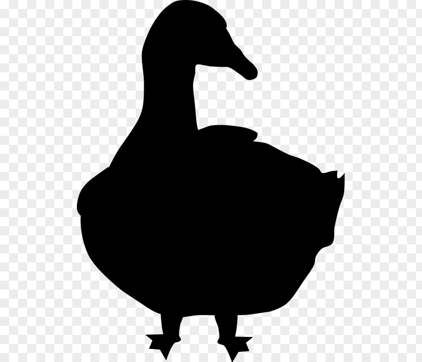 Goose Silhouette Clip Art PNG