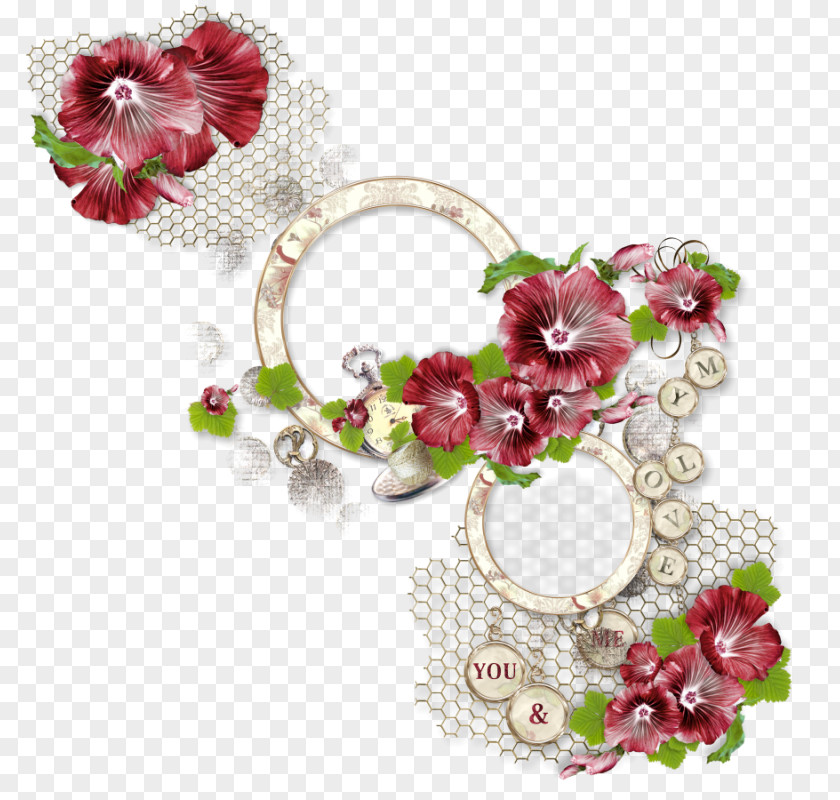 Petunia Garland Flower Floral Design Picture Frame Clip Art PNG