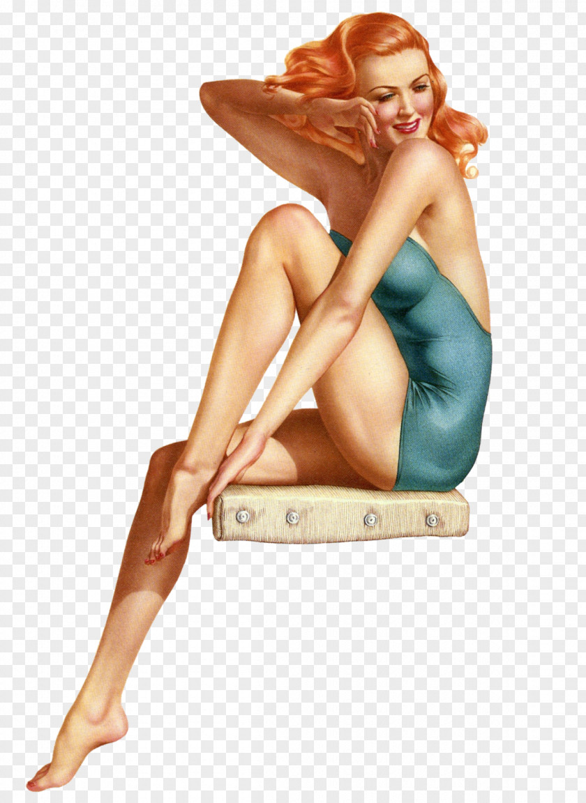 Pin-up Girl Drawing Babydoll PNG girl Babydoll, others, painting of woman in blue 1-piece swimsuit clipart PNG