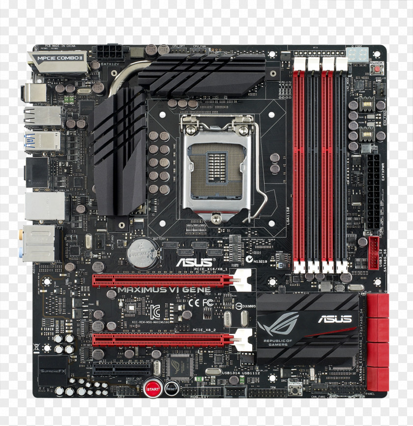 Power Socket Intel Motherboard MicroATX LGA 1150 Republic Of Gamers PNG