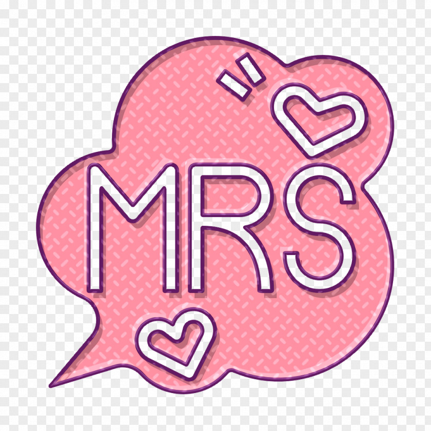 Wedding Icon Mrs Love PNG