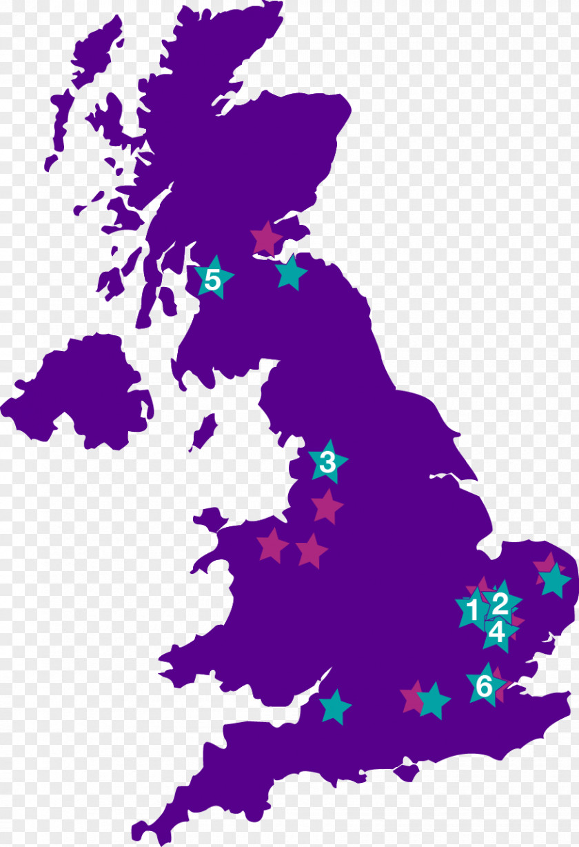 Cognitive Training United Kingdom Vector Map Stock Photography PNG