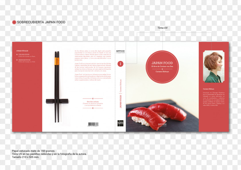 Japan Food Graphic Design Product Dust Jacket Book PNG