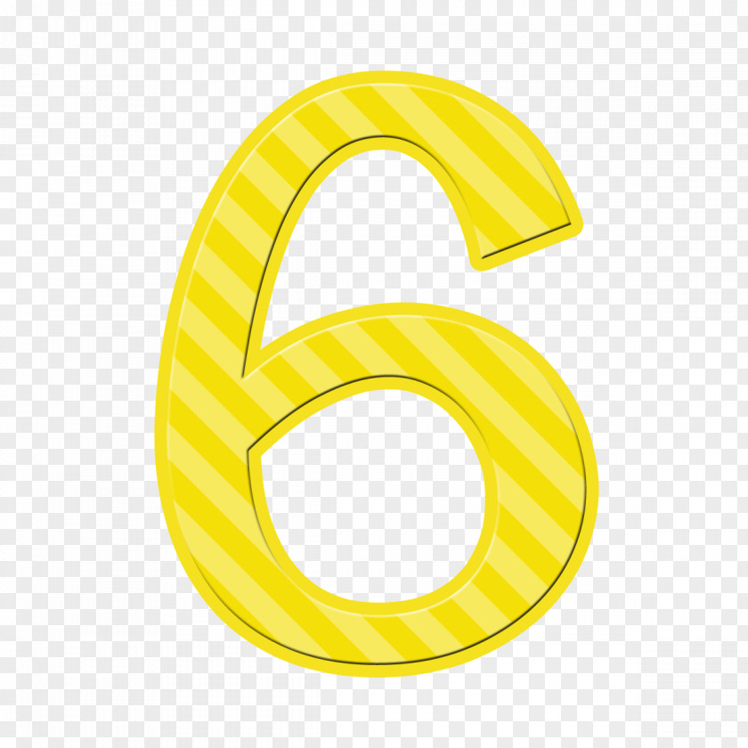 Number Yellow Symbol Font PNG