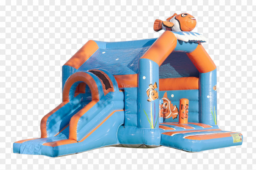 OMB Budget Slide Inflatable Bouncers Evenement Orange Clownfish Playm.de PNG