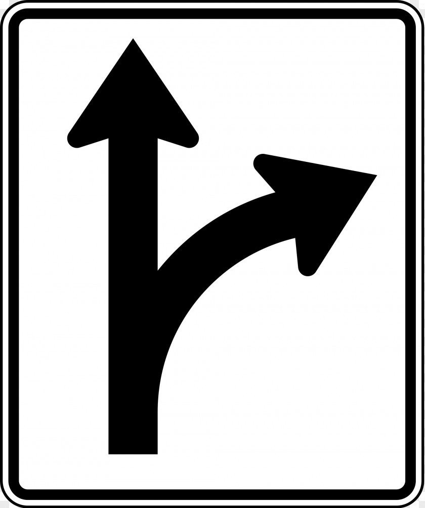 Turn Right Traffic Sign Manual On Uniform Control Devices Lane Road PNG