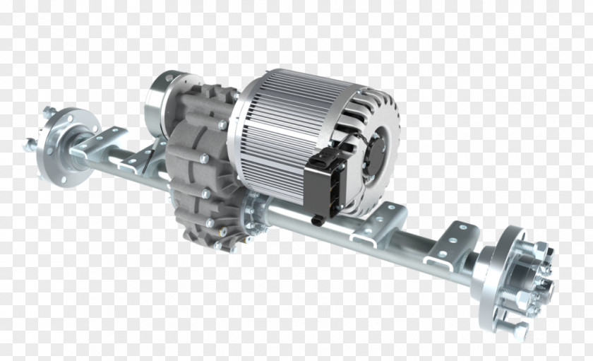 Electric Vehicle Transaxle Powertrain PNG