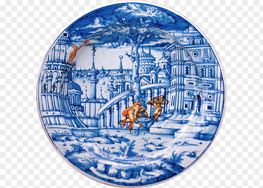 Plate Faenza Deruta Venice Maiolica PNG