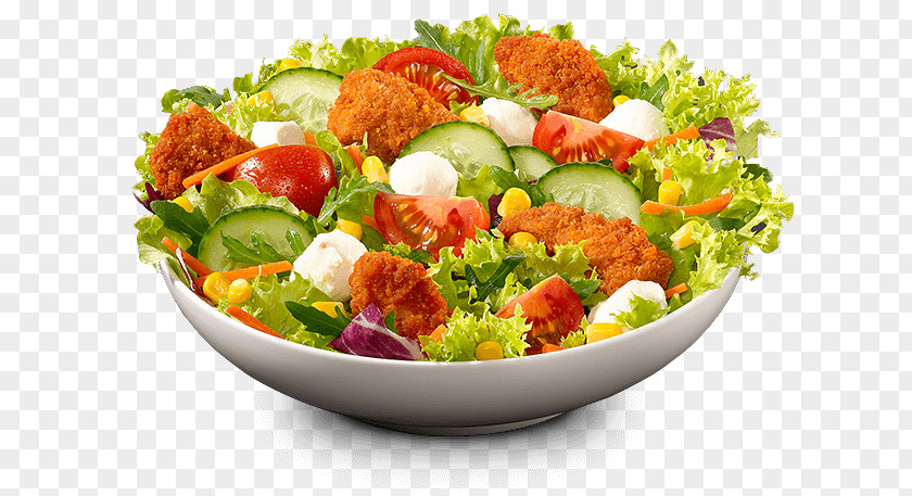 Salad Caesar Chicken Fingers Crispy Fried Fast Food Hot PNG