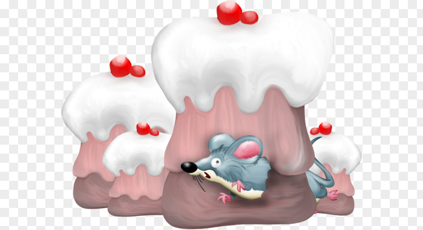 Cartoon Mouse Eating Cake Computer Bxe1nh Birthday PNG