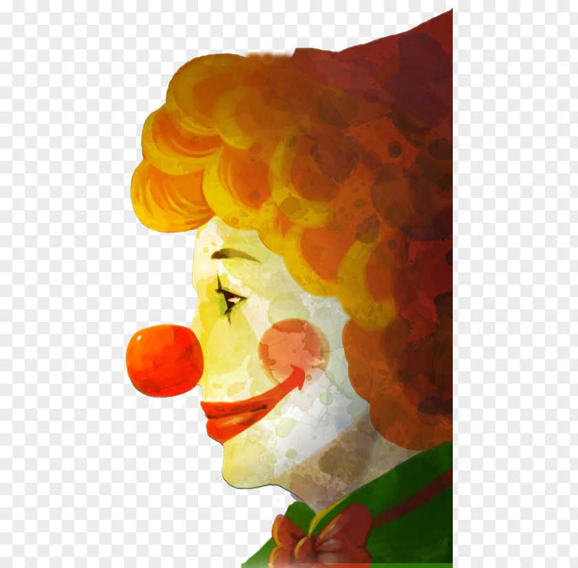 Clown Circus Poster Illustration PNG